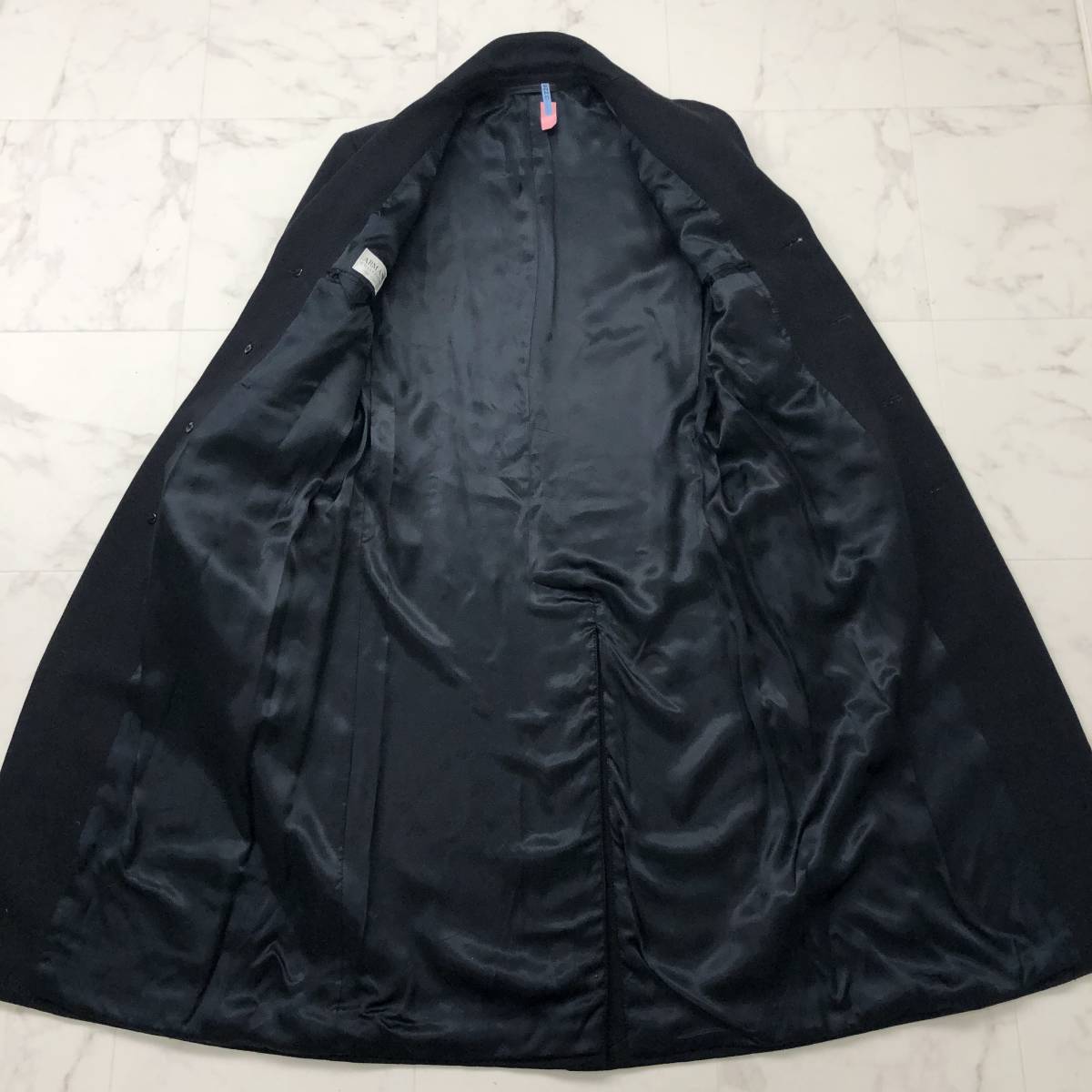 美品✨アルマーニコレッツォーニ 高級ツイードコート ロング丈 38 イタリア製 ARMANI COLLEZIONI - アルマーニ コレツォーニ ツイードジャケット