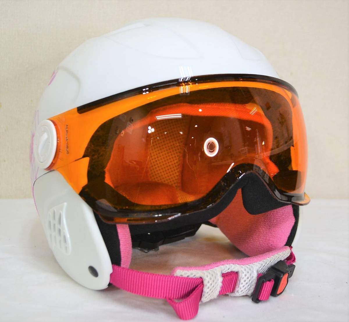 54-58cm ALPINA CARAT VISOR アルピナ ヘルメット バイザー付き スキー