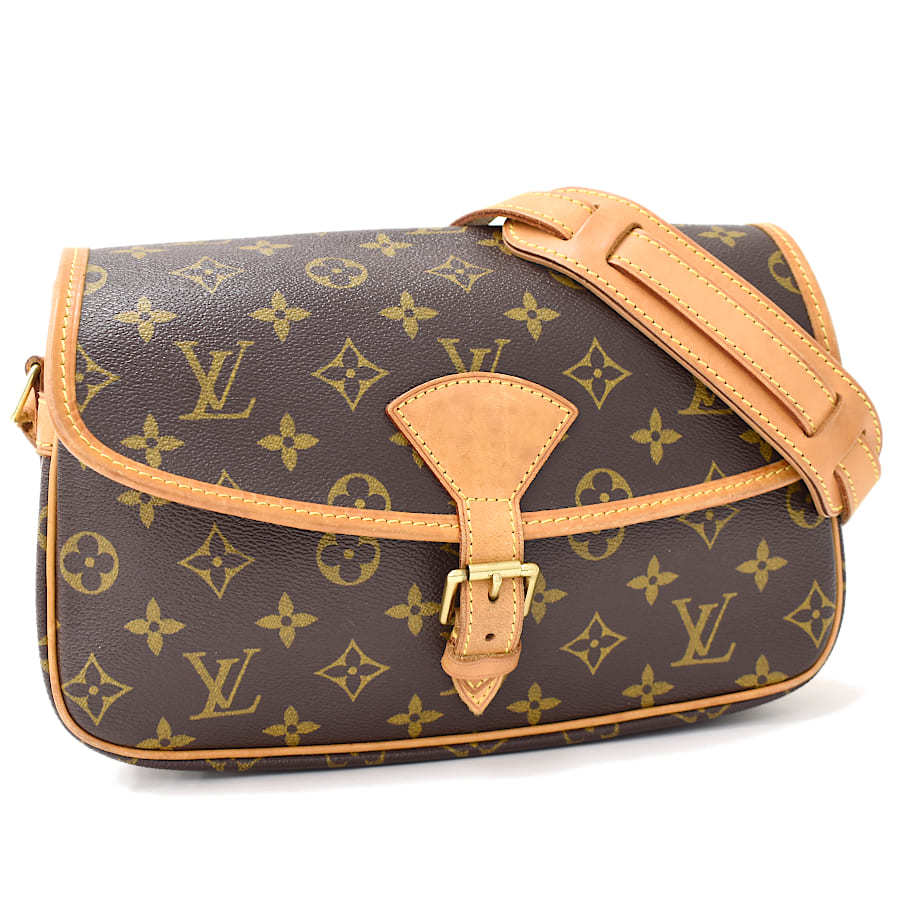 全国無料，豊富な 1円 定価15万 LOUIS VUITTON ルイヴィトン ショルダーバッグ ソローニュ M42250 モノグラム キャンバス レザー ブラウン Cgee(ショルダーバッグ)｜売買されたオークション情報、yahooの商品情報をア かばん、バッグ