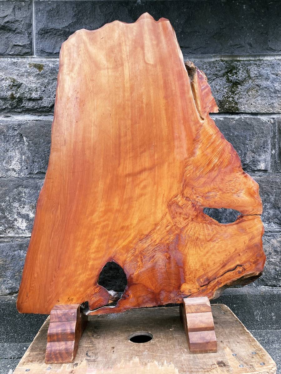 天然木 欅無垢材 けやき 一刀彫 猛虎竹林図 衝立 間仕切り