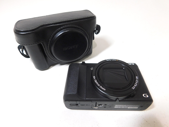 美品◇SONY/ソニー DSC-HX60V デジカメ/ブラック◇ソフトケース付き