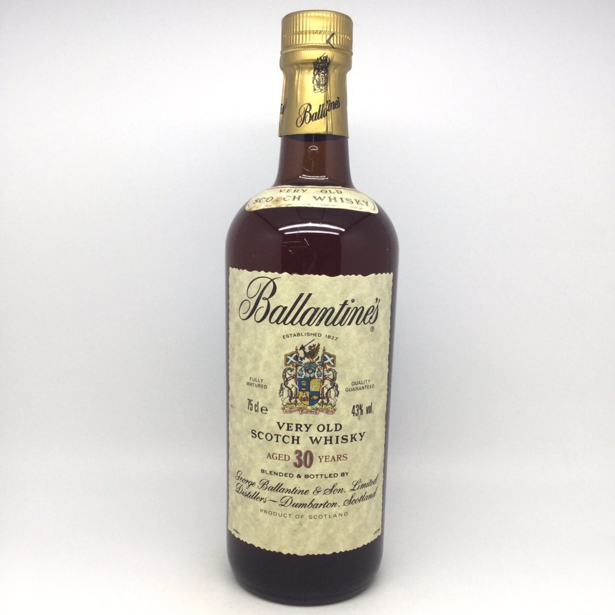 未開栓 バランタイン 30年 ベリーオールド 箱付 750ml 43％【ダメージ