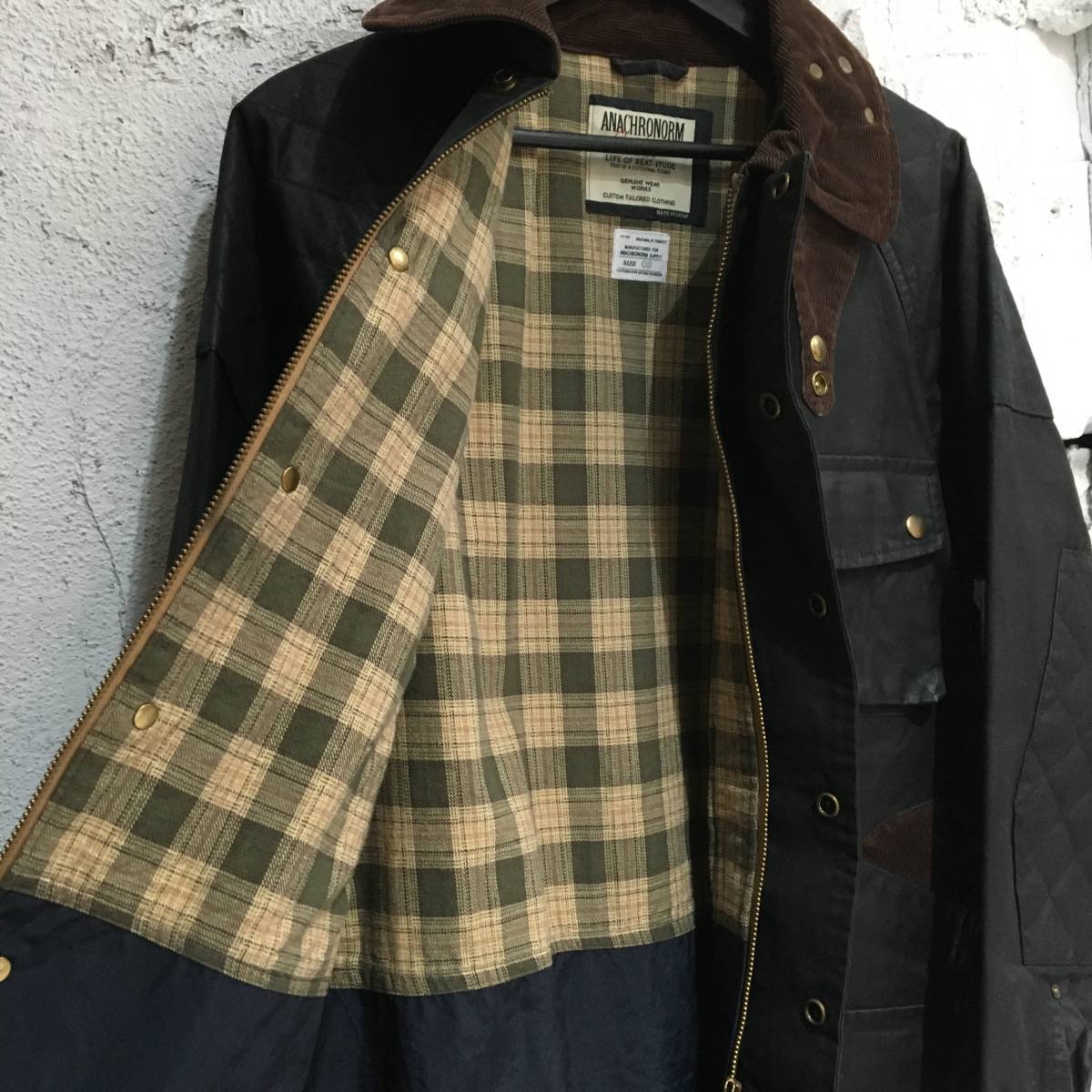 美品 ANACHRONORM Damaged Wax Duck Field Jacket アナクロノーム