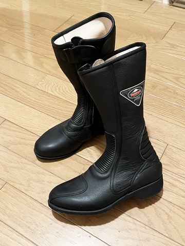クシタニ KUSHITANI ロングブーツ レーシングブーツ 22.5cm 黒 