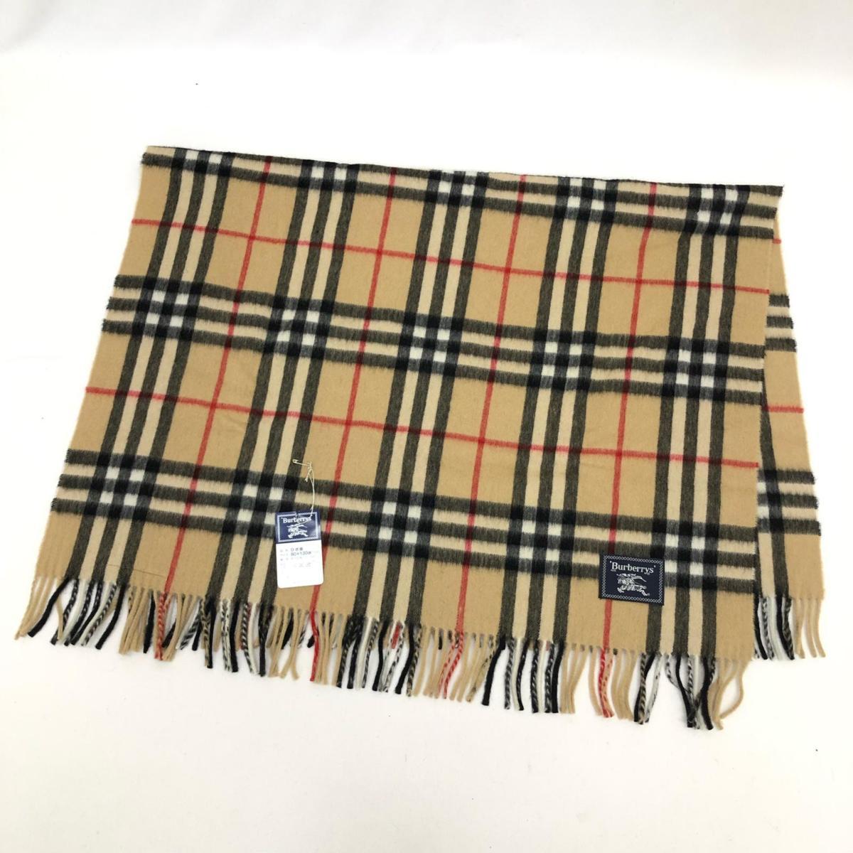 送料無料，大人気 BURBERRY バーバリー バーバリーズ ショール ひざ掛け ラムウール ノバチェック ブラウン系 ショール ブラウン系 80&times;130(その他)｜売買されたオークション情報、yahooの商品情報をアーカイブ その他