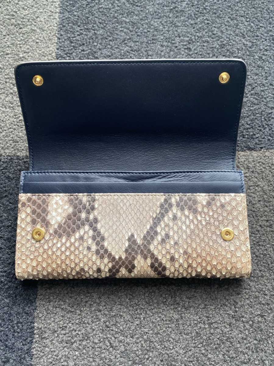 レア ANYA HINDMARCH アニヤハインドマーチ 長財布 パイソン スマイル レア ANYA HINDMARCH アニヤハインドマーチ 長財布 パイソン スマイル