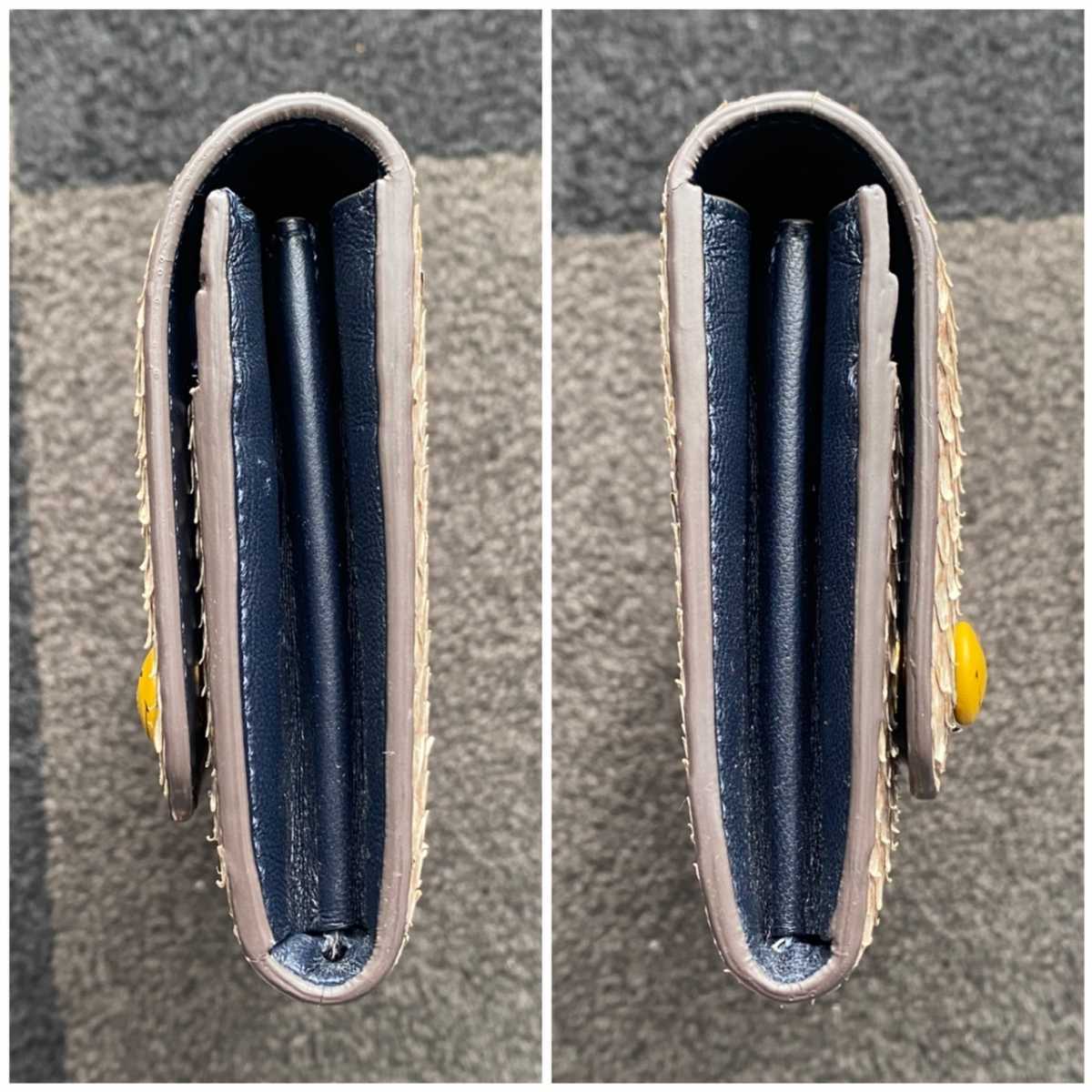 レア ANYA HINDMARCH アニヤハインドマーチ 長財布 パイソン スマイル レア ANYA HINDMARCH アニヤハインドマーチ 長財布 パイソン スマイル