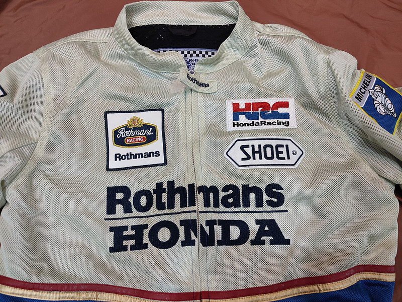 M-本物 ロスマンズホンダメッシュジャケット Rothmans HONDA 刺繍 