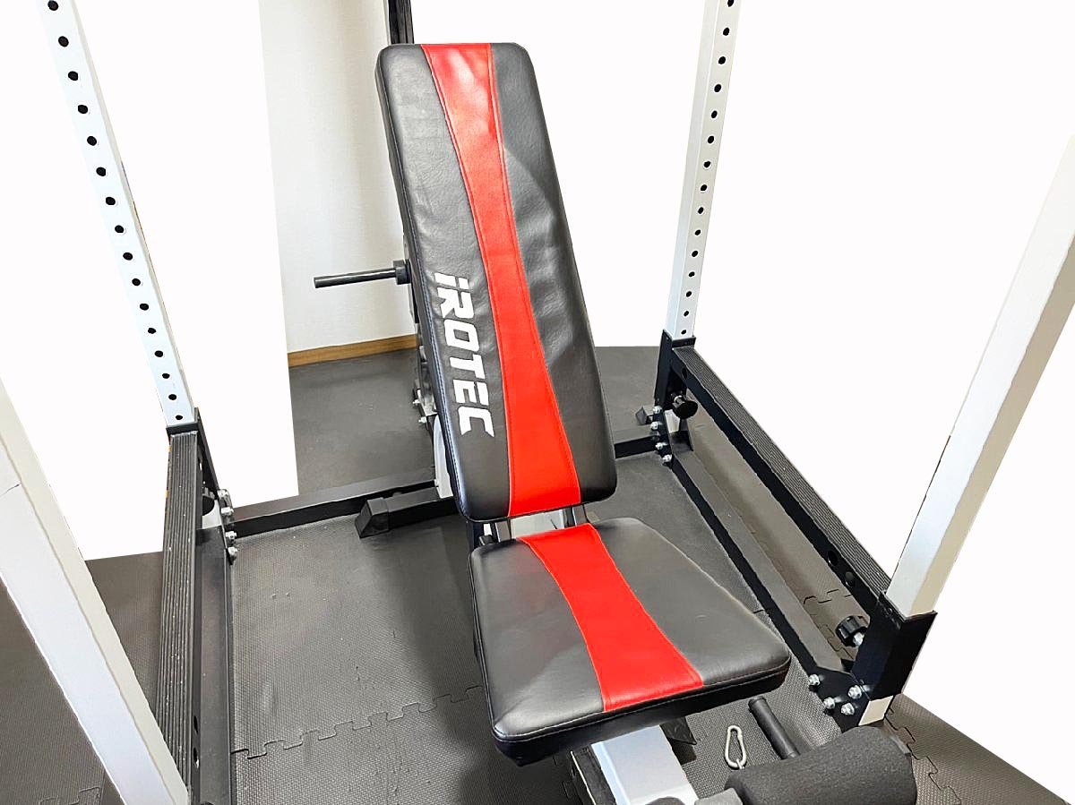 IROTEC マスキュラーセット パワーラック ベンチ プレート140kg