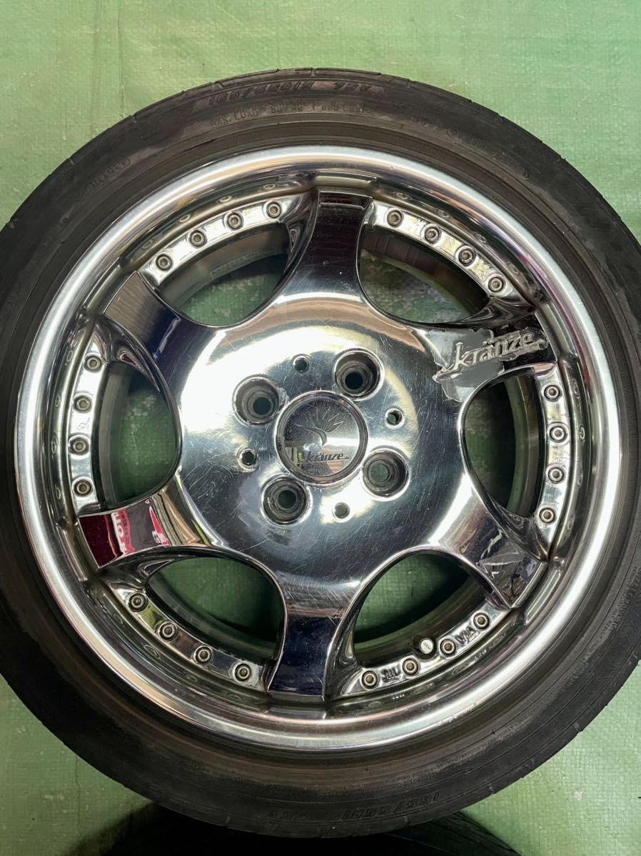 売り切り！ weds kranze バズレイア 15インチ 4穴 PCD100 5.5J 