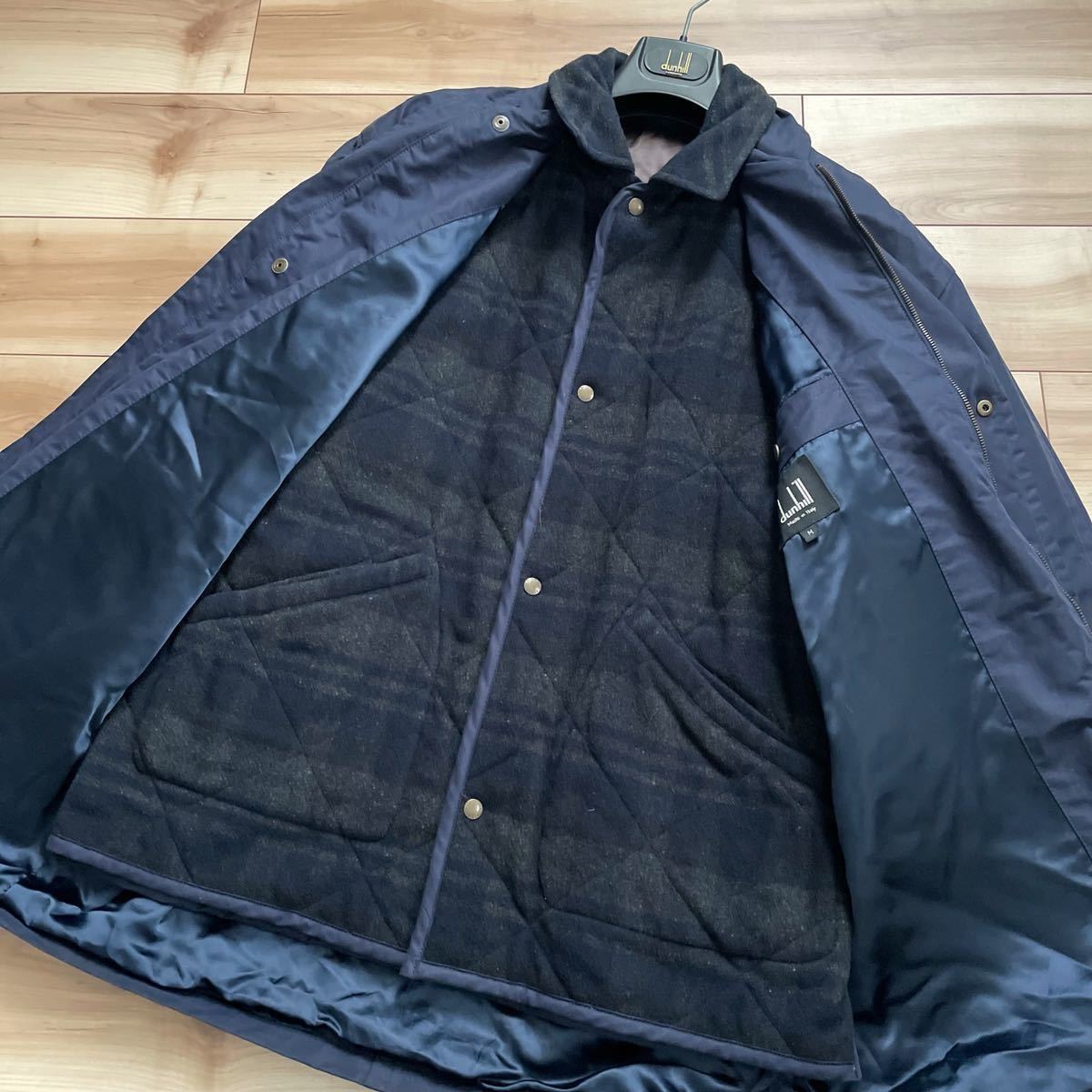 美品】【イタリア製】dunhill ダンヒル 3WAY キルティングライナー付 