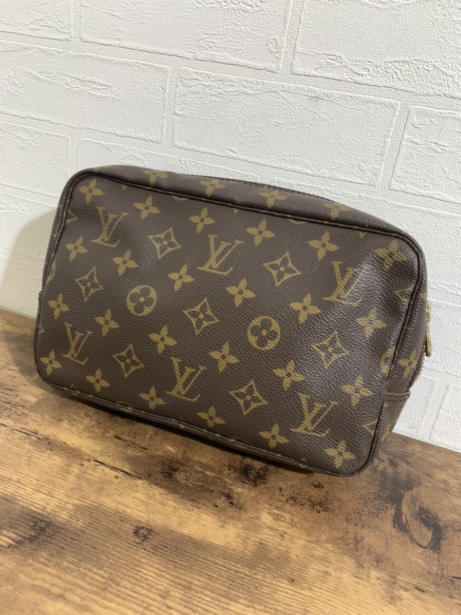 LOUIS VUITTON ルイヴィトン モノグラム トゥルース トワレ 23 セカンドバッグ クラッチバッグ 化粧ポーチ ヴィンテージ 希少 レトロ