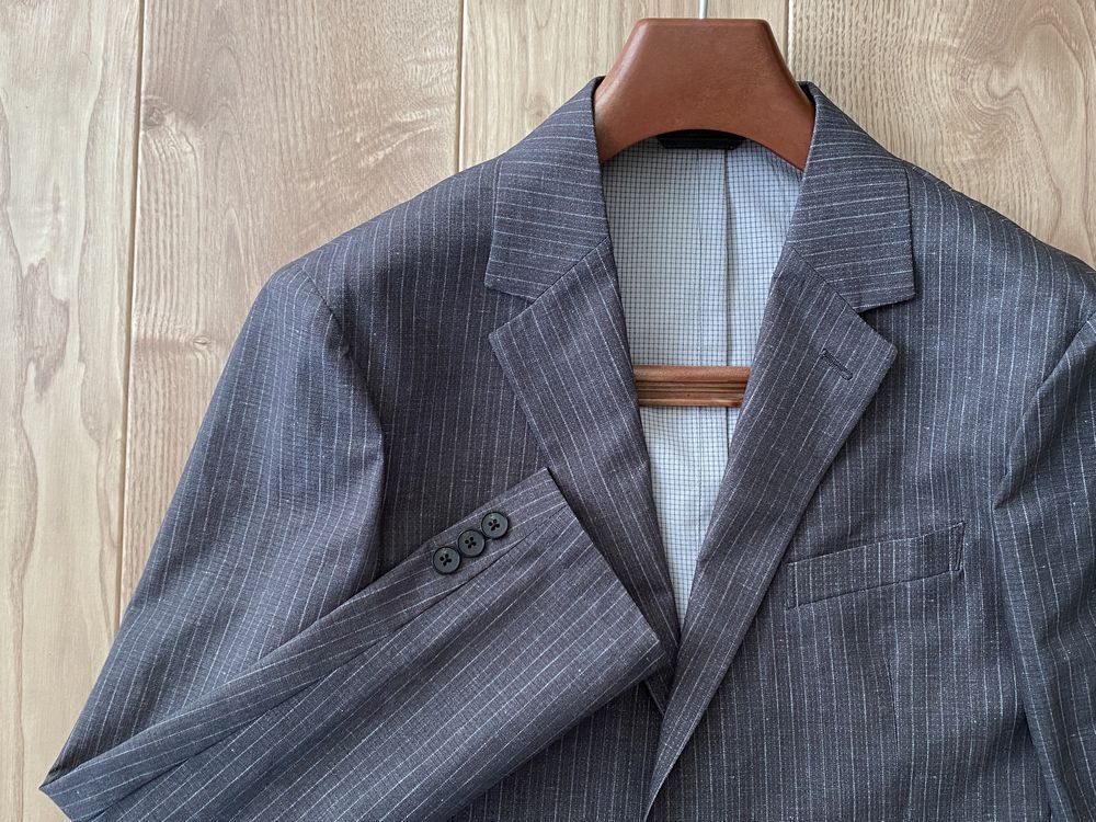 新品 COMME CA MEN コムサメン MONALISA ストライププリント 
