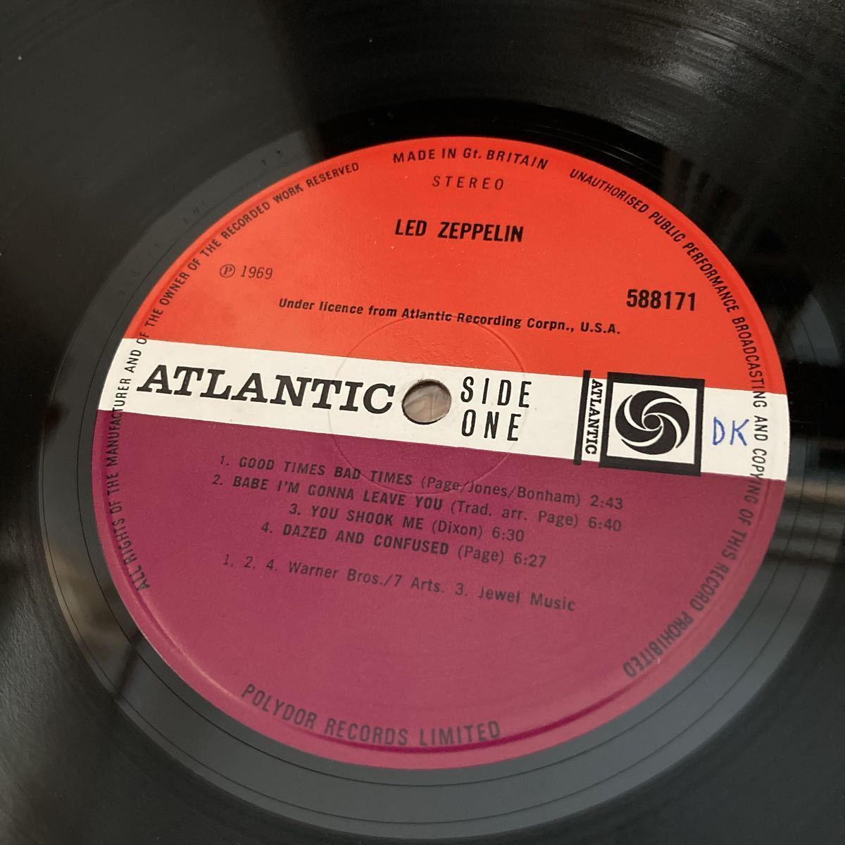 Led Zeppelin 1st 英国オリジナルステレオ盤 ZEPPELIN A1⁄B4マト