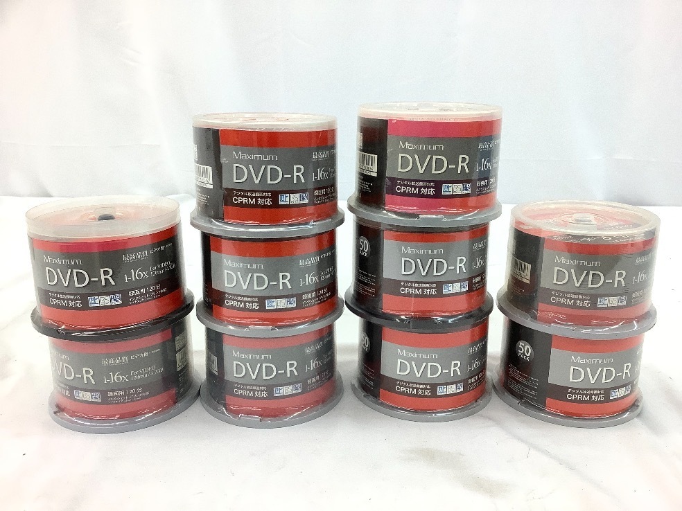 Maximum 録画用DVD-R/120min4.7GB/50枚入り 10個セット 未使用品
