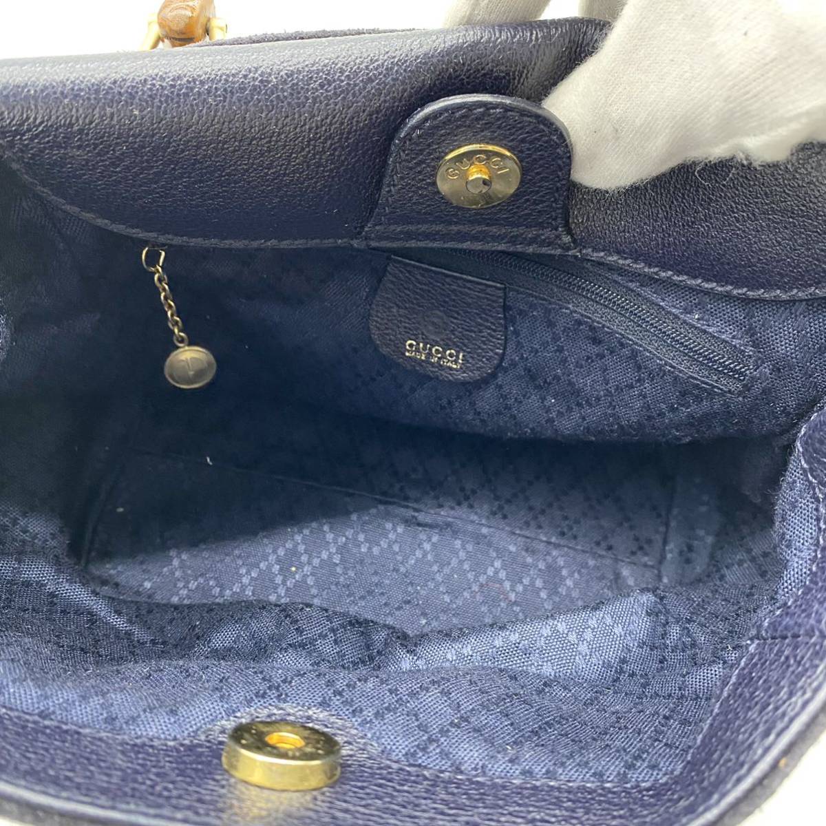 1円《極美品》GUCCI オールドグッチ バンブー ショルダーバッグ ミニ  