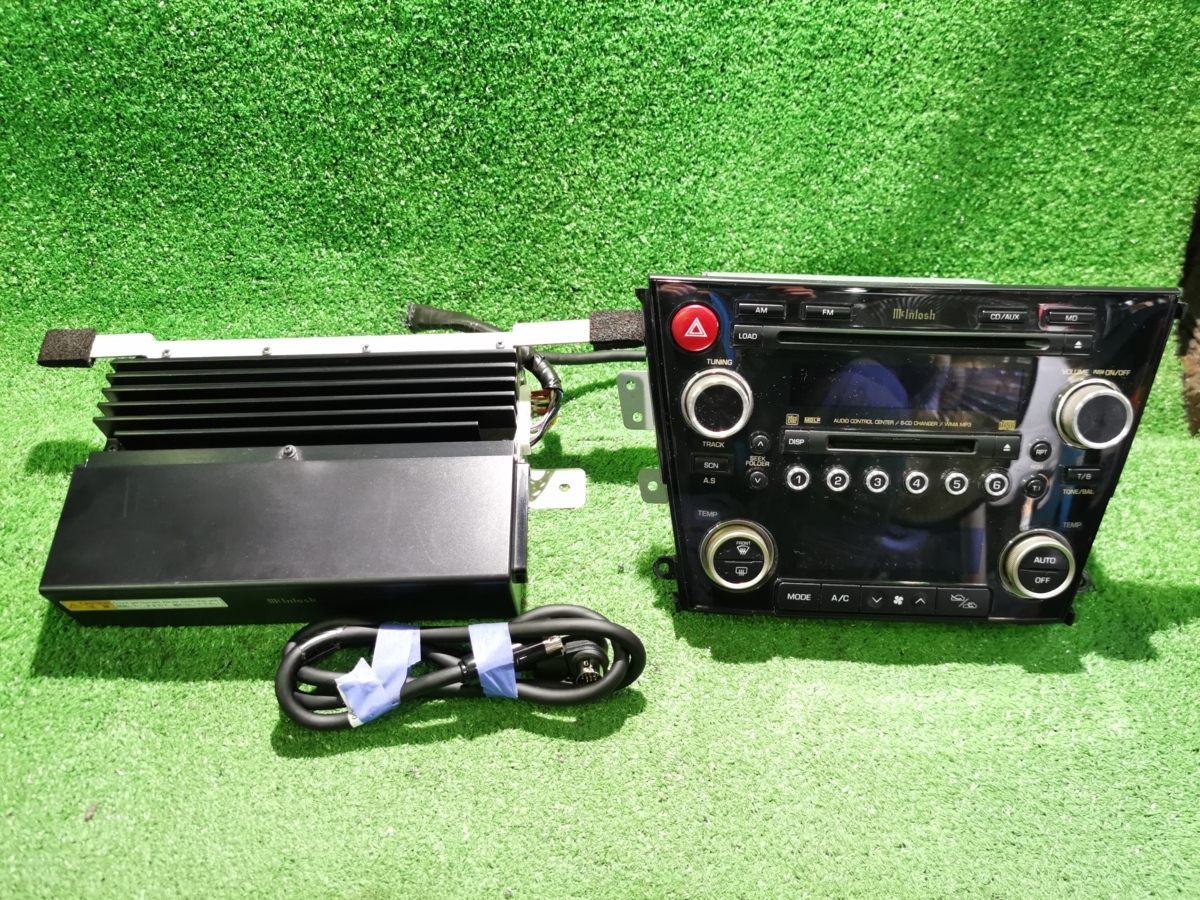 【最安値，お買い得】 BP5 レガシィ 純正オプション マッキントッシュ McIntosh PF-41131 EF-12591 アンプセット チューナー CD 6連チェンジャー MD難あり(CD＆MDプレイヤー)｜売買されたオークション情報、yahooの商品情報を その他