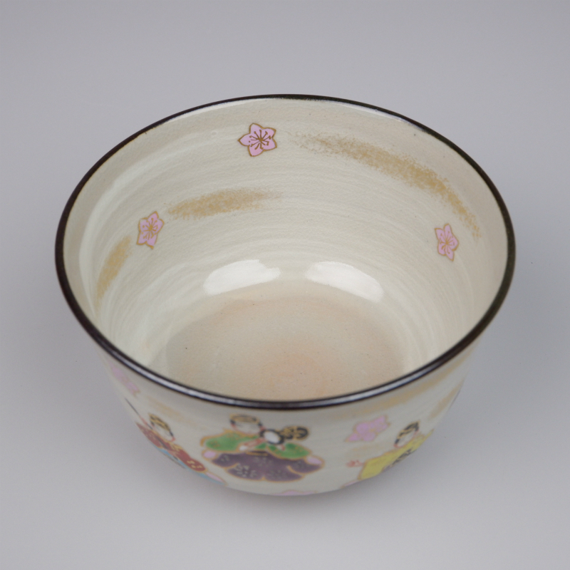 京焼 茶碗 共箱 道具 橋本紫雲 色絵 橋本紫雲造 W242 『乾山写 五