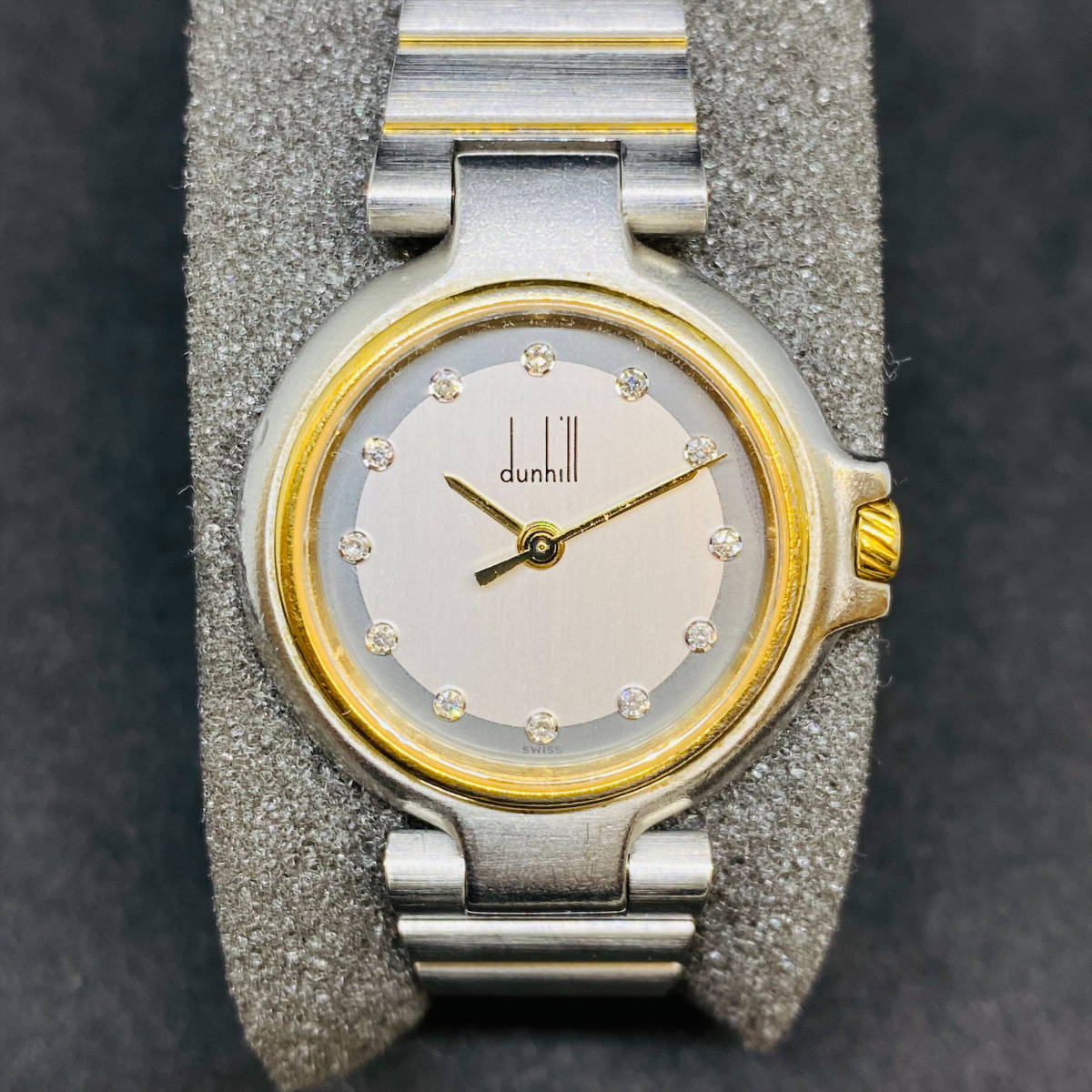 Dunhill ダンヒル ミレニアム 12Pダイヤ レディース Quartz クォーツ 
