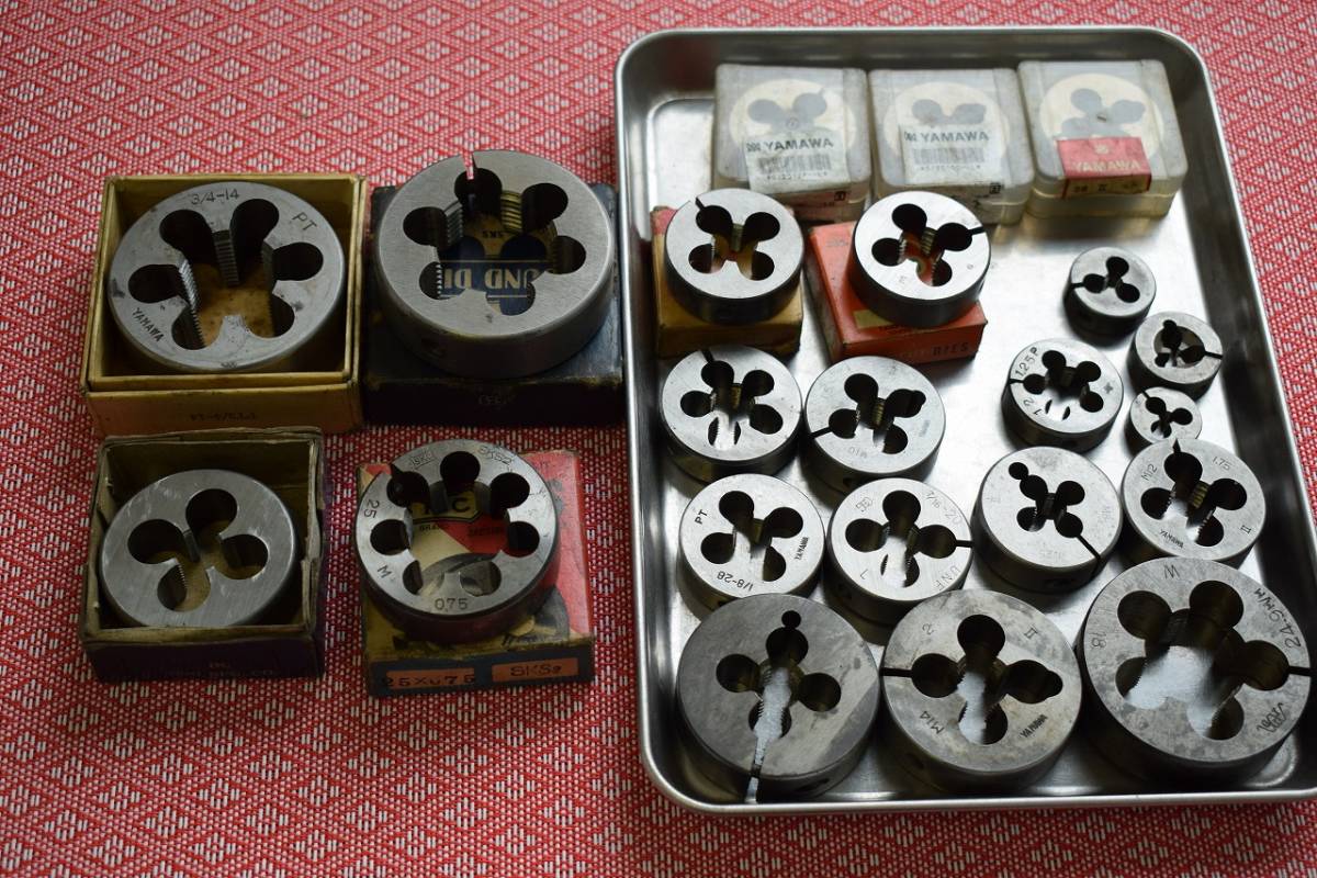 品質保証，お買い得 切削工具 タップダイス 外径20 63㎜ 23個セット ジャンク品含む(パーツ)｜売買されたオークション情報、yahooの商品情報をアーカイブ公開 - オークファン パーツ