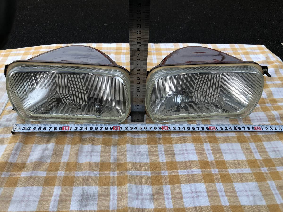 CIBIE シビエ ヘッドライト 旧車 昭和 当時物 角目2灯 ヘッド 良品1
