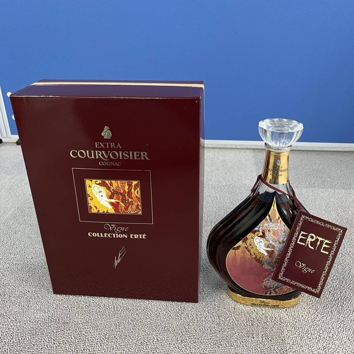 EKA-5782SR】古酒 未開栓 COURVOISIER EXTRA Vigne COLLECTION ERTE