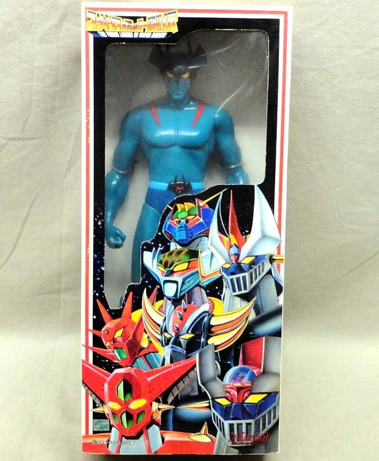 スーパーロボット烈伝 SR-09 デビルマン ブルー 開封 ソフビ 