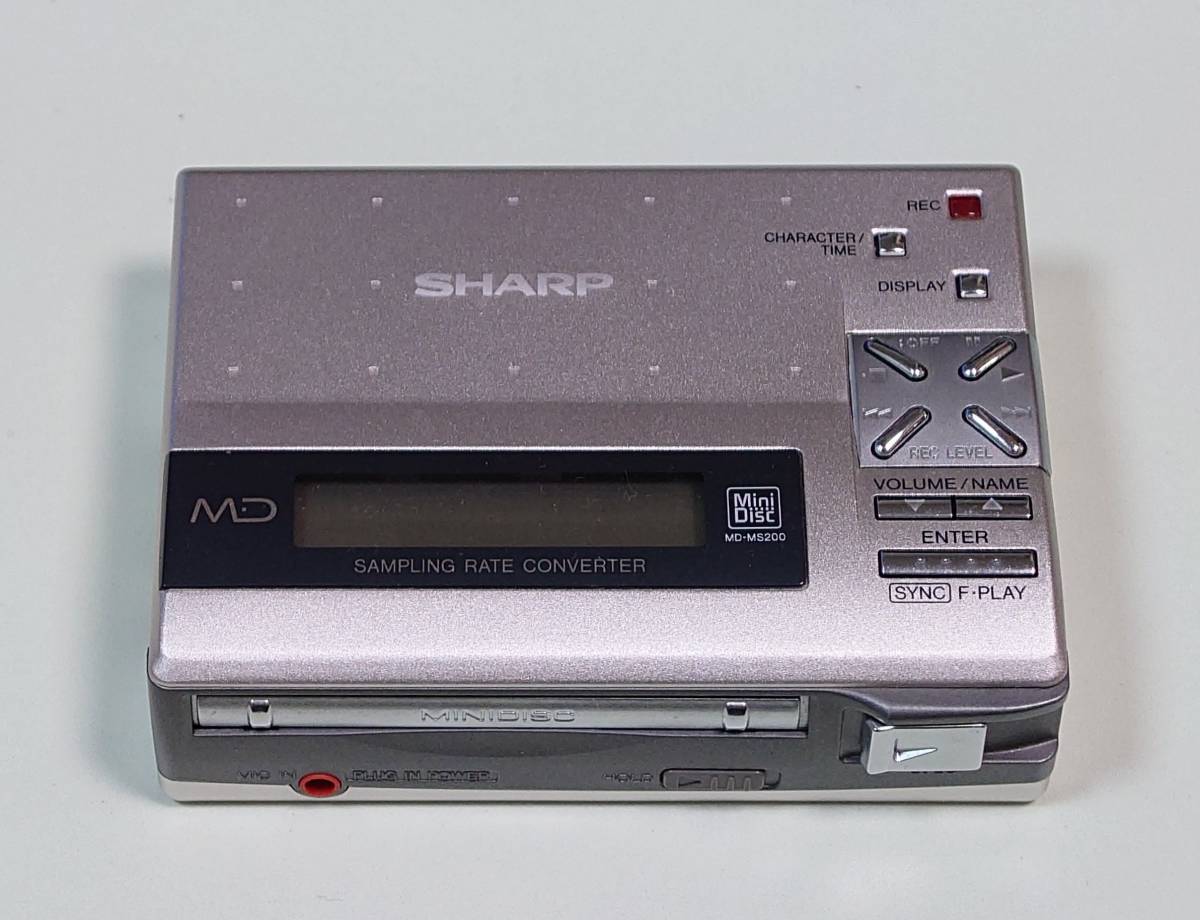 中古】シャープ SHARP MDポータブルレコーダー MD-MS200-S リチウム