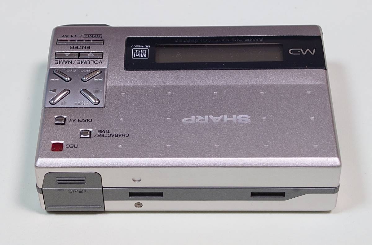 中古】シャープ SHARP MDポータブルレコーダー MD-MS200-S リチウム