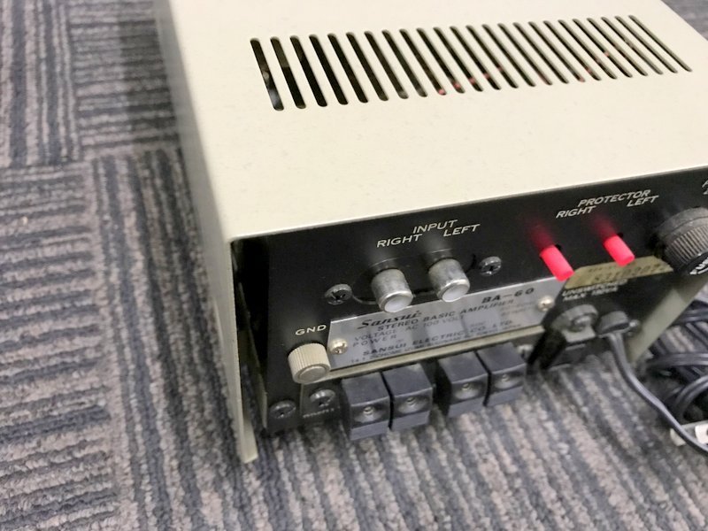 SANSUI BA-60 サンスイ パワーアンプ 山水 ヴィンテージ レトロ SANSUI