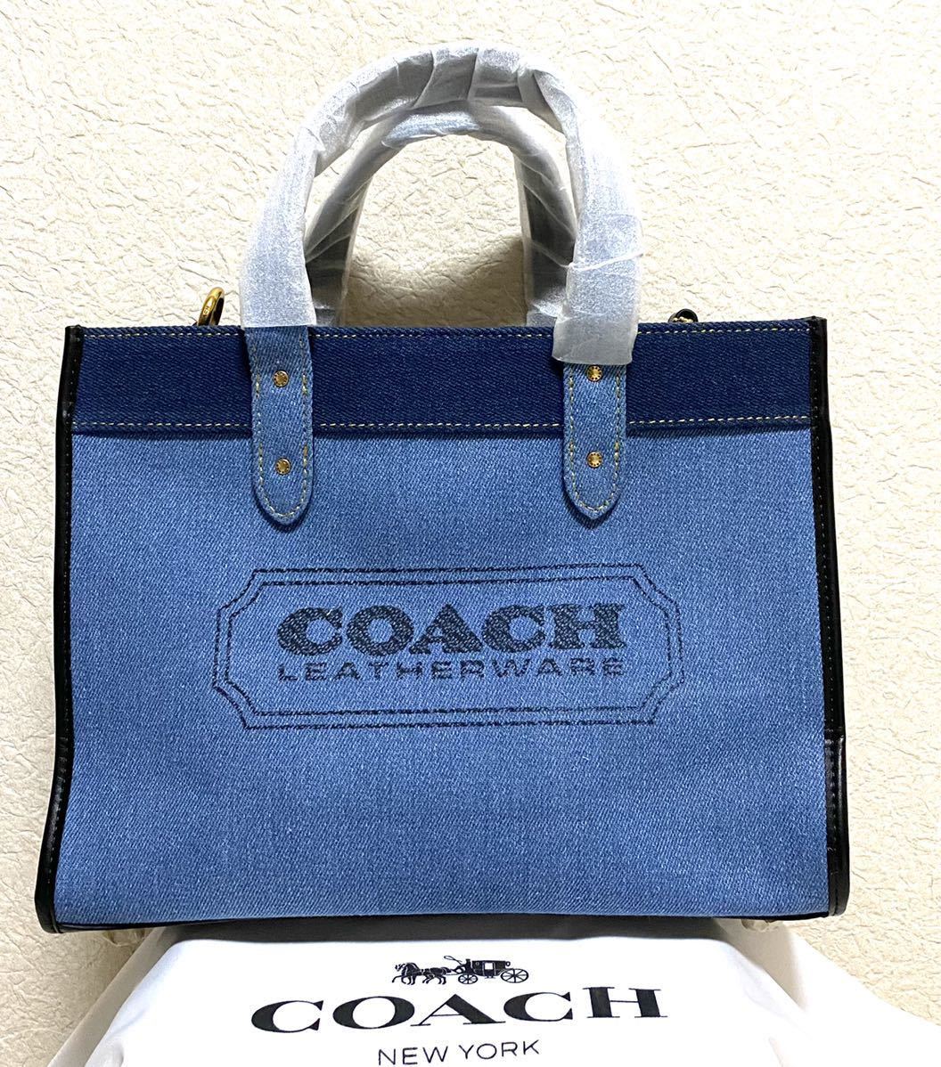 新品】COACH 89163 デニムバッグ デニム トートバッグ ショルダー 