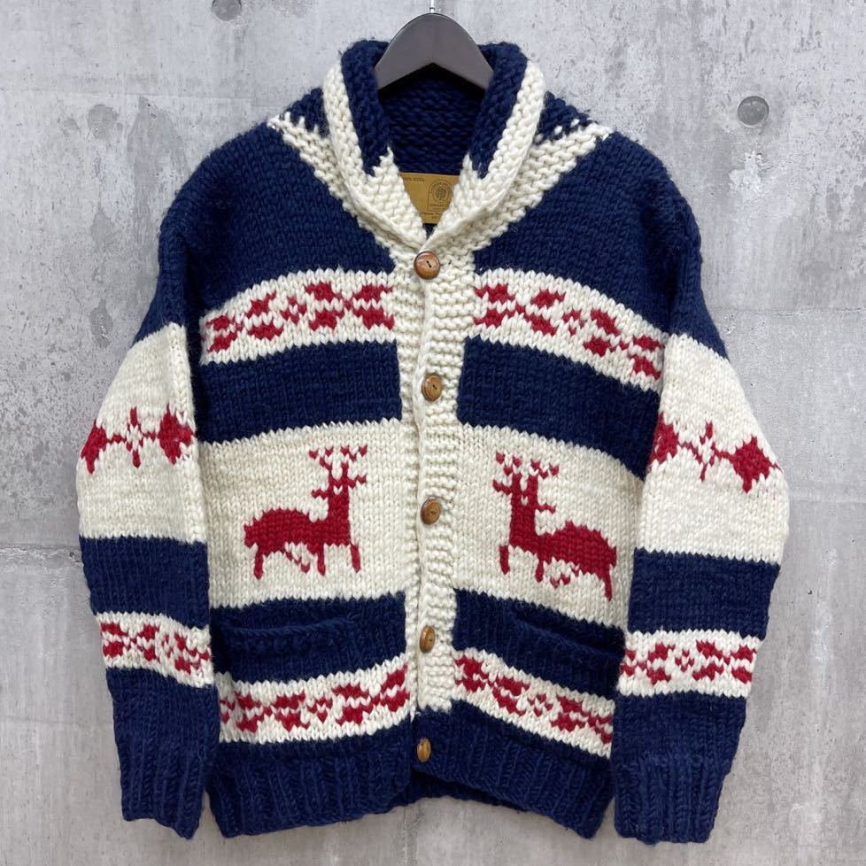 カナダ製 CANADIAN SWEATER COMPANY トナカイ柄 肉厚 ウール カナダ製 CANADIAN SWEATER COMPANY トナカイ柄 肉厚 ウール