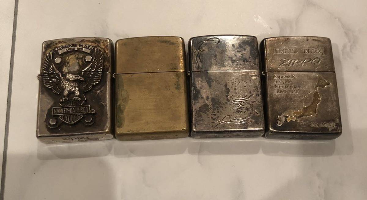  ZIPPO ライター 4個セット(その他)｜売買されたオークション情報、yahooの商品情報をアーカイブ公開 - オークファン Zippo