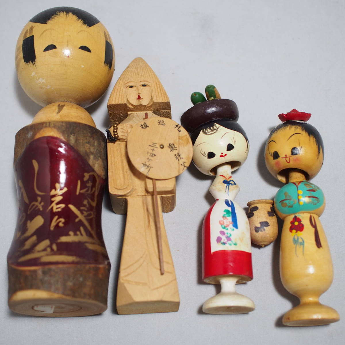 流行 こけし 昭和レトロ 銘入り 伝統工芸品 郷土玩具 民芸品 お土産品 置物 飾り物 アンティーク Kokesi 現状品 Www Giolong Com