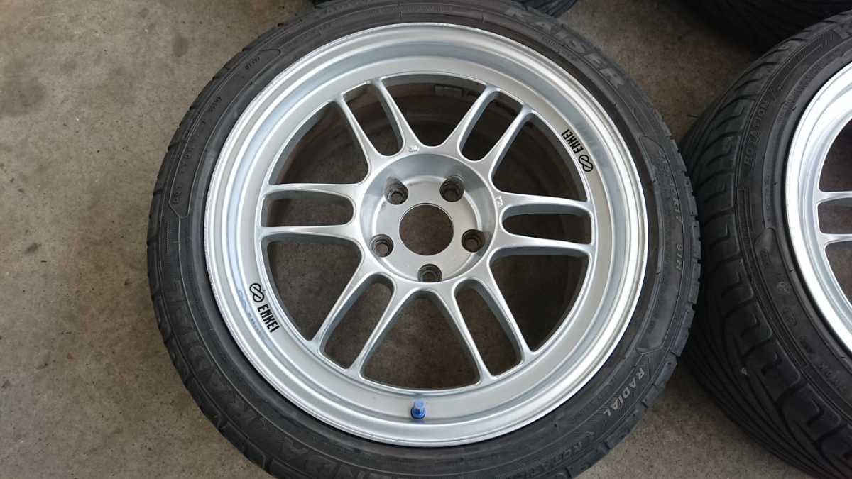 ENKEI RPF1 17インチ114.3 8J+35 215/45R17 ドリケツjzx100 S14S15