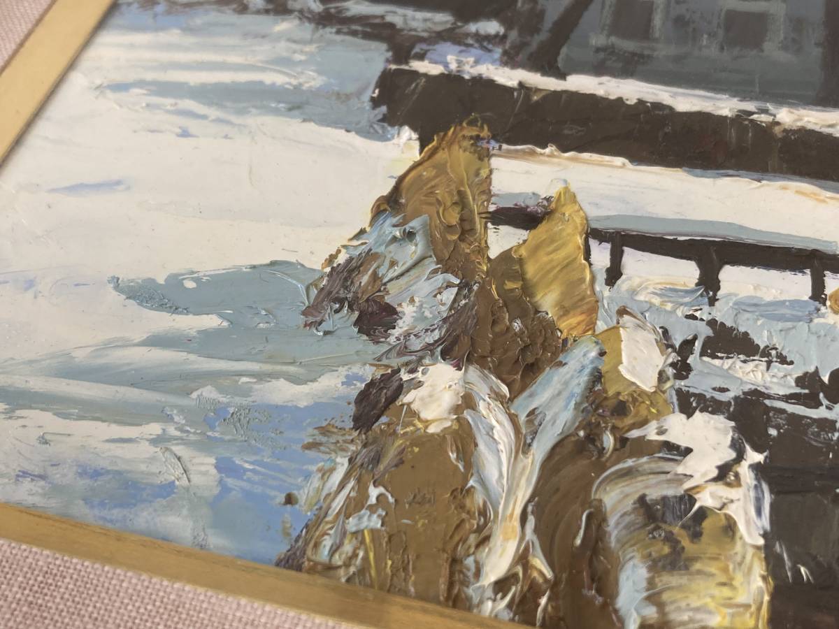 高級額 真作 樋口洋 「札幌麦秋」 油彩6号 B01 - 50741 風景画