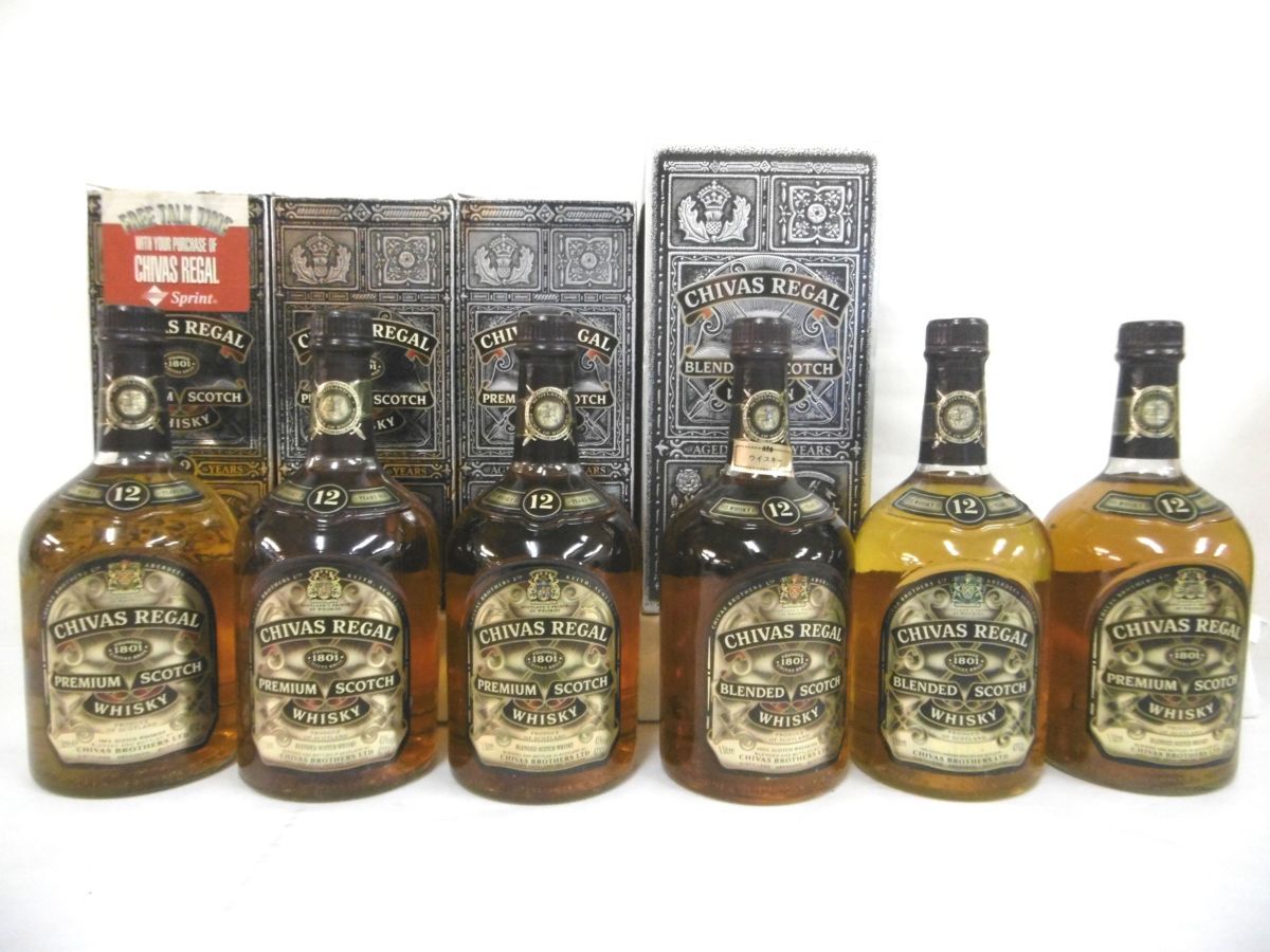 格安，定番人気 1円スタート 古酒 未開栓 6本セット CHIVAS REGAL シーバス リーガル 12年 SCOTCH WHISKEY スコッチ ウィスキー 1000ml 43％ A15331szD(スコッチ)｜売買されたオークション情報、yahooの商品情報をアーカイブ スコッチ