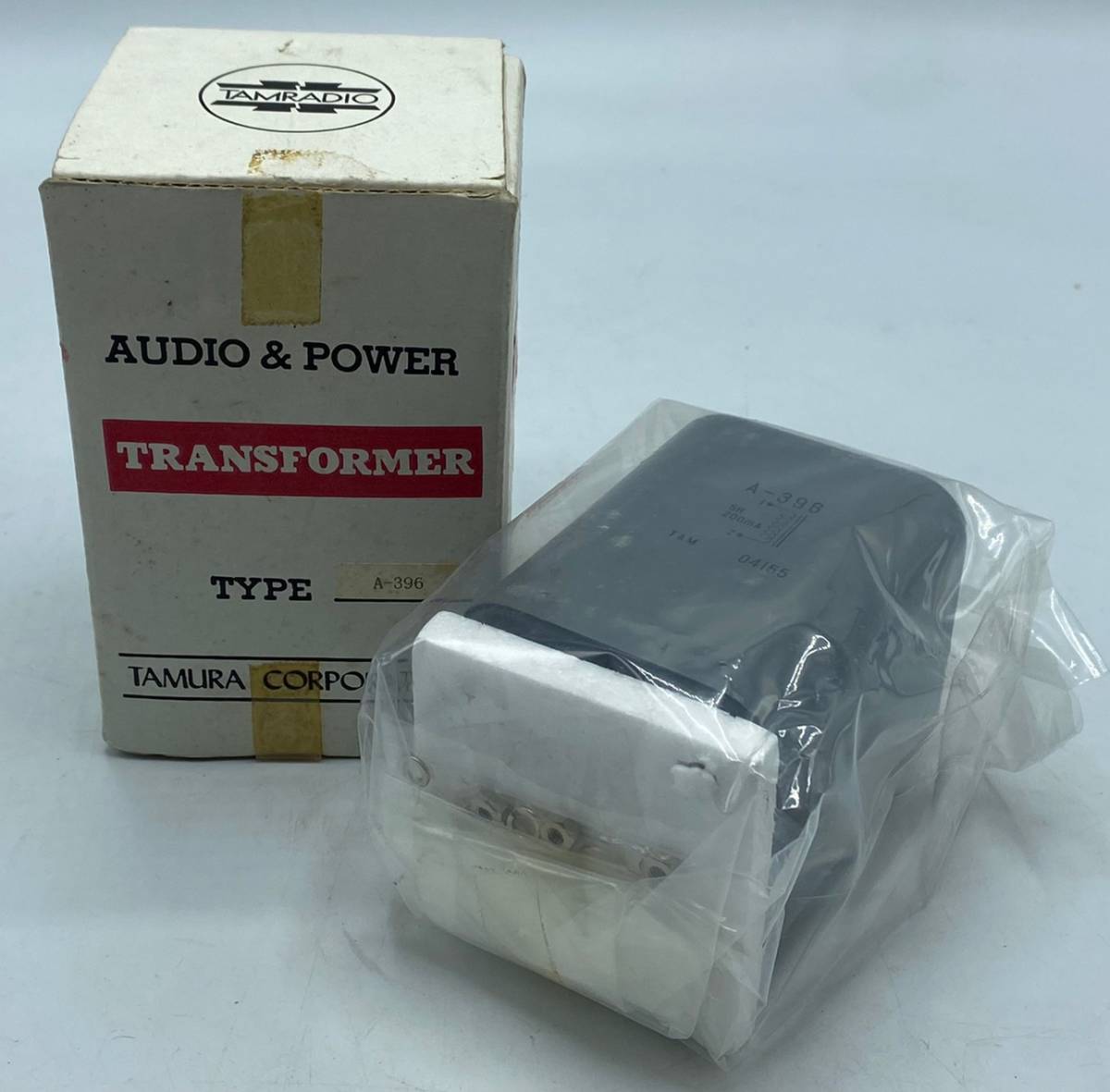 未使用　TAMURA　タムラ製作所　A-396　チェークトランス　コイル　5H-200mA　元箱　音響機器　1064ー1⑫ A-396 チョークトランス タムラ - ５H200mA 美品TAMURAトランスチョークトランス・A－396・5H200ｍA