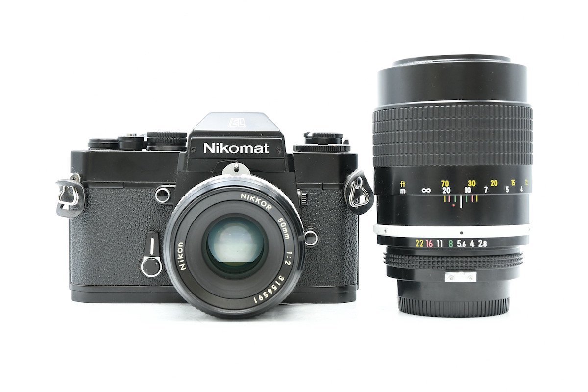 Nikomat + EL Nikon 50mm ニコン Auto 非AI NIKKOR ◇ ブラック F1.4 