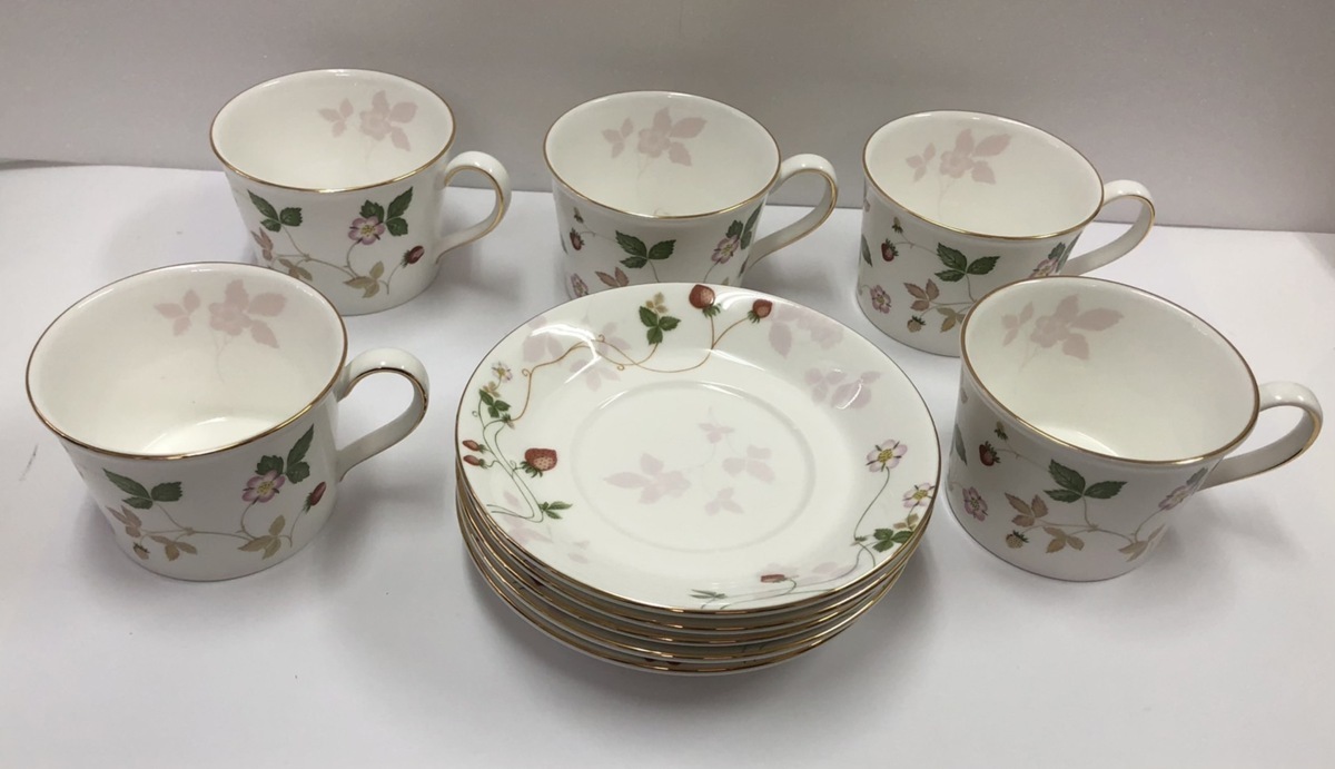 1円～【未使用】WEDGWOODウェッジウッド ワイルドストロベリー カップ 