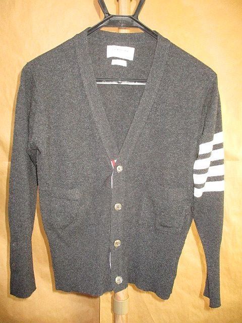 クラシック カシミヤ 4BAR ニット BROWNE シェルトップ トムブラウン 　4bar カシミヤ100％　クラシック　カーディガン 2 国内正規品