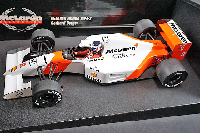 ミニチャンプス PMA 1/18 McLaren マクラーレン MP4-7 G.ベルガー 1992