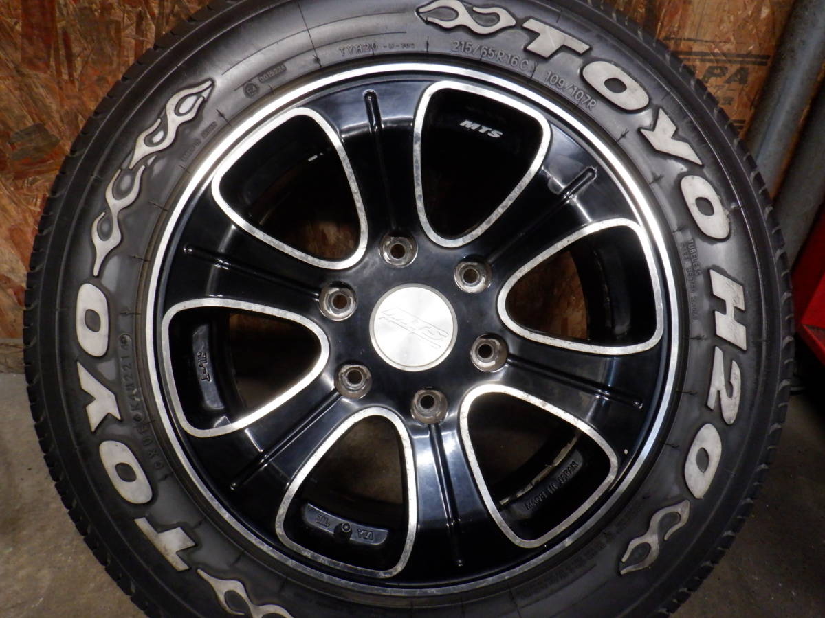 200ハイエース】16インチMTSアルミホイール＆TOYO H20 ホワイトレター 