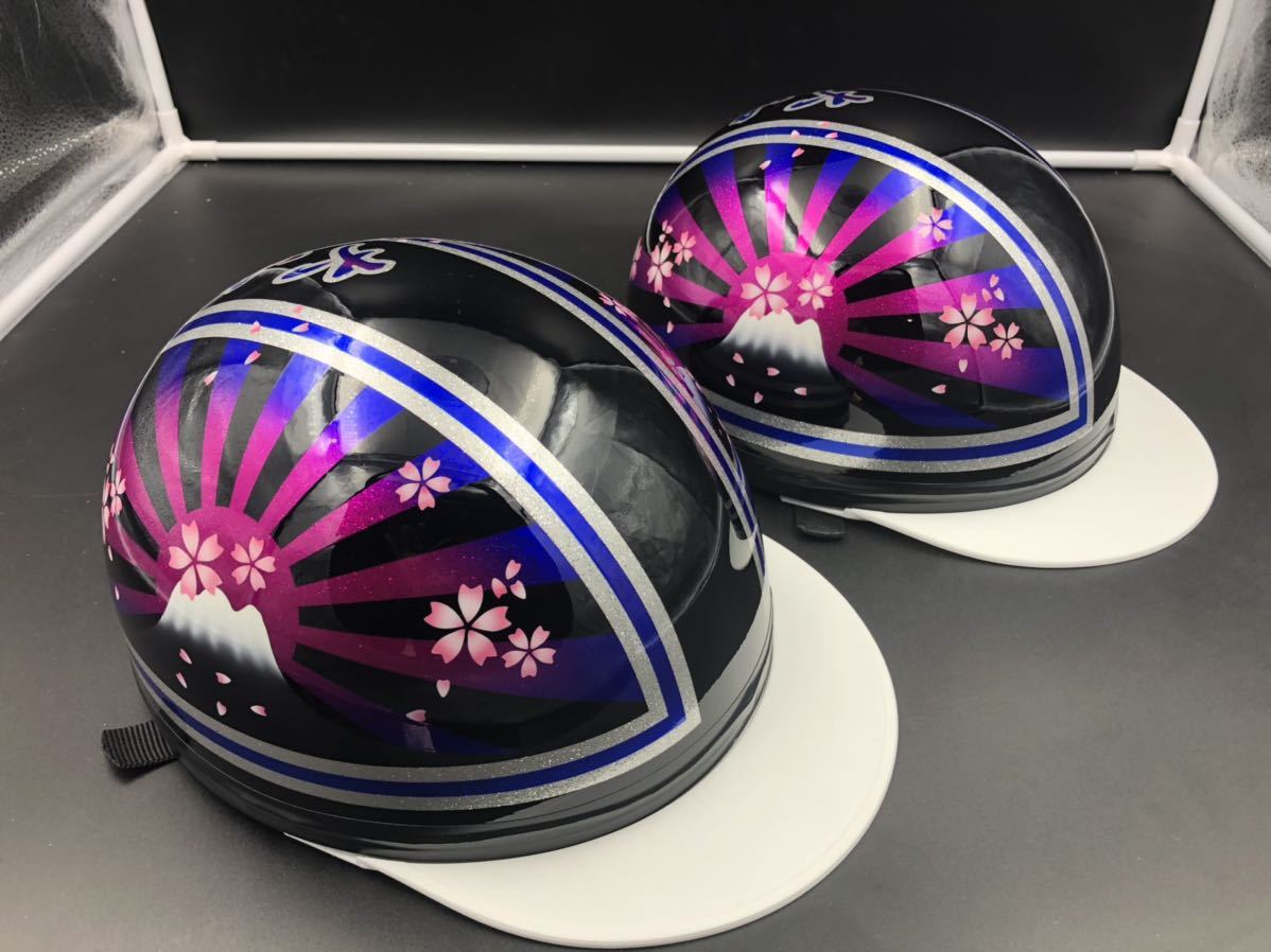 コルク半 カスタム ペイント 富士日章 ピンクブルー ラメ セット 桜
