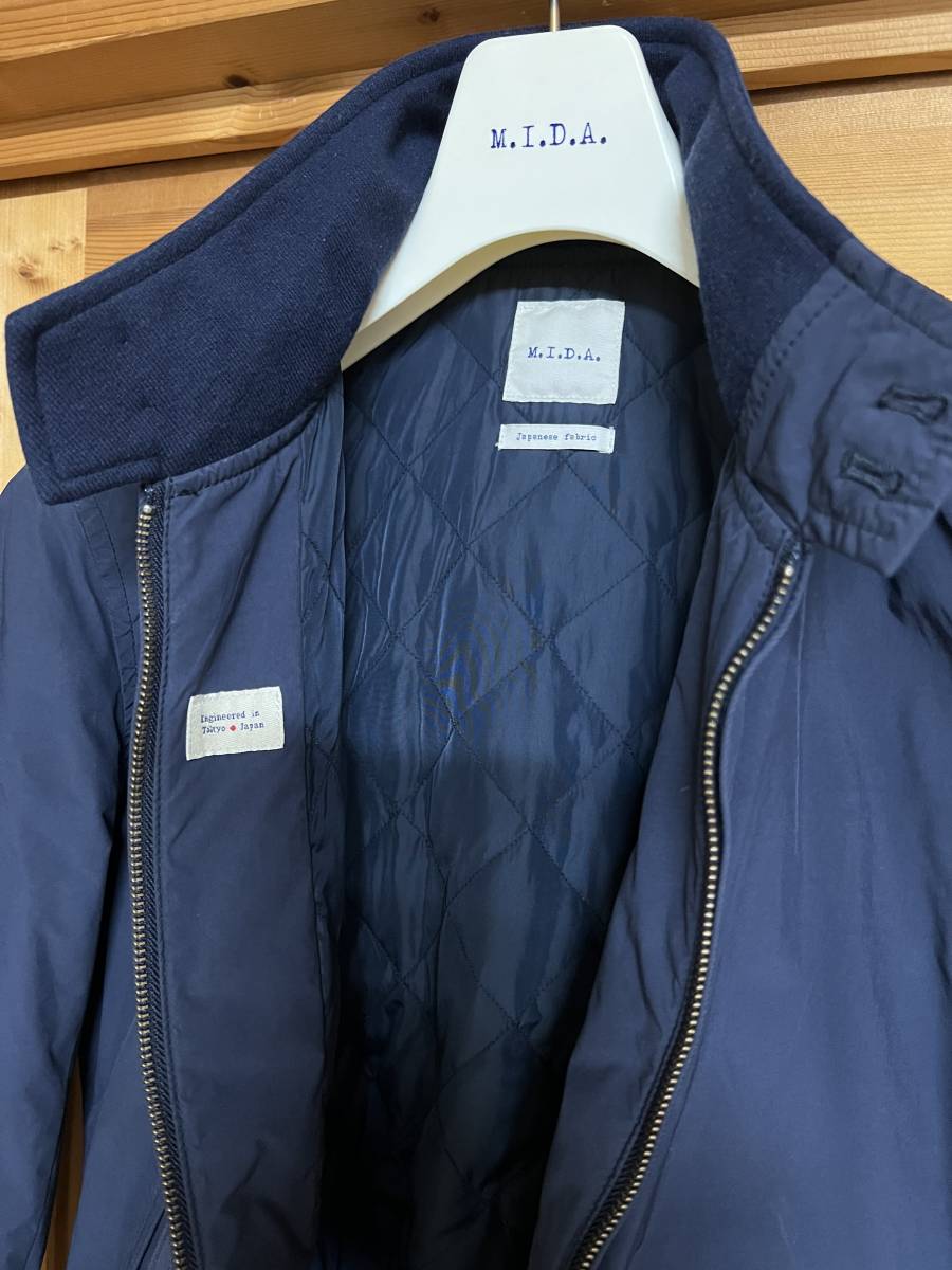 M.I.D.A. Harrington ミダ ハリントンダウンジャケット ネイビー 