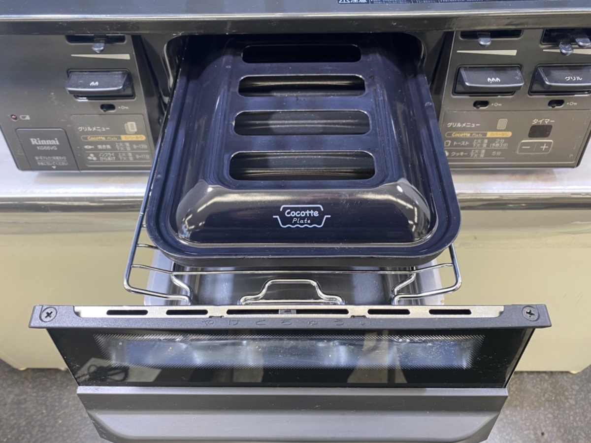 □中古☆Rinnai リンナイ KG66VG LPガス用 2口ガスコンロ ココット 