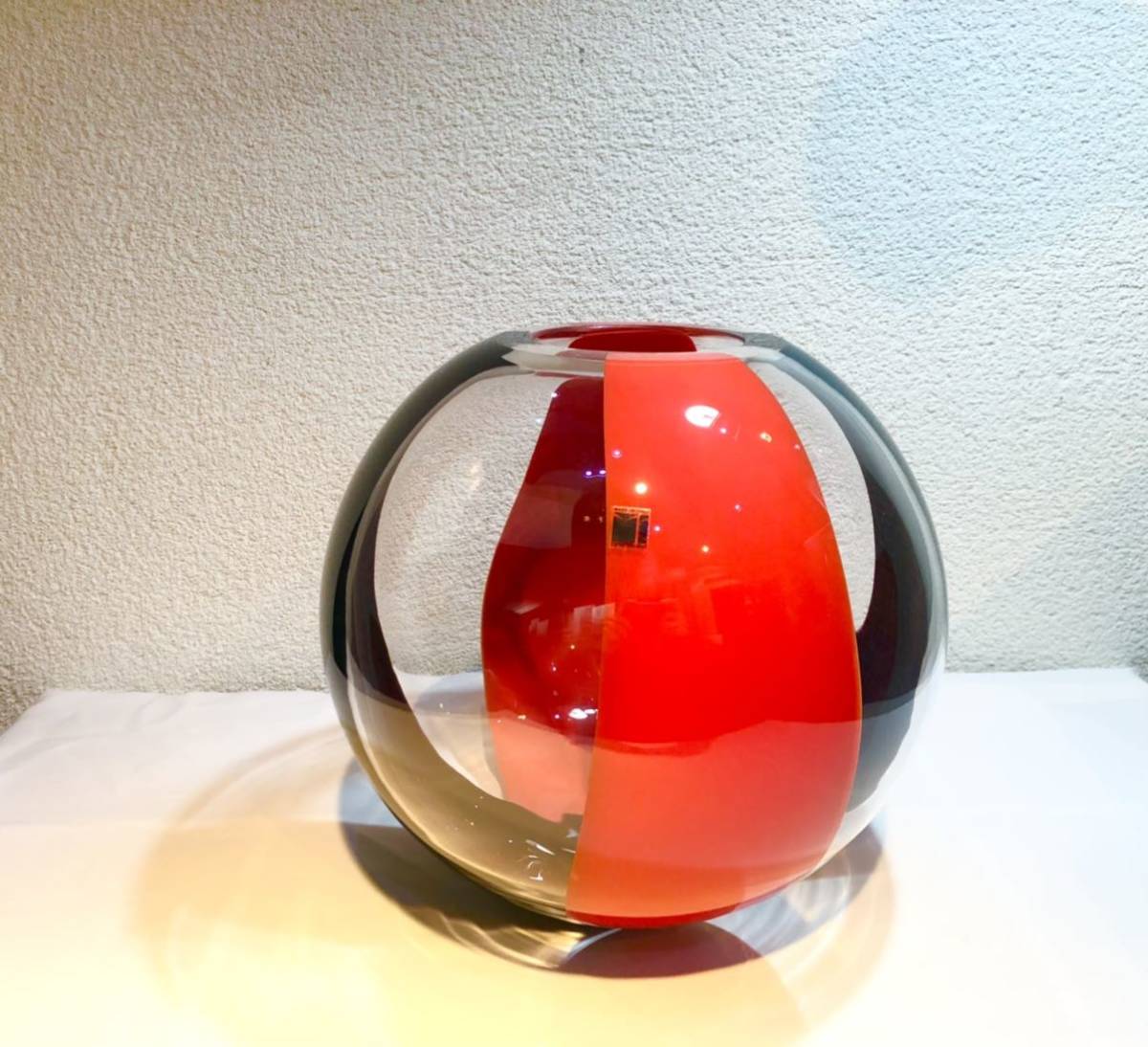 Carlo Moretti | Vase Murano Glass Sfera 5S by SFERA Spotted Blue 