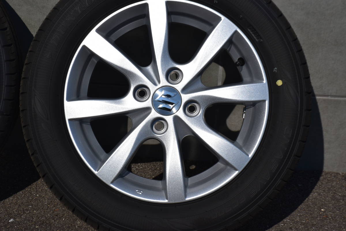 ワゴンRスティングレー純正アルミタイヤセット 155/65R14 新車外し 