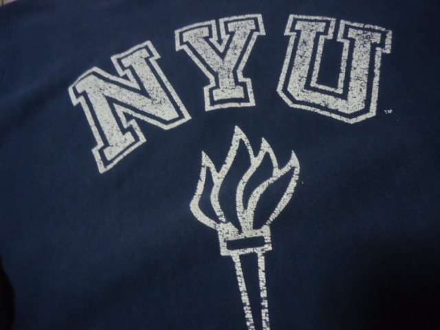 NYU/Lサイズ/ビンテージ90s/刺繍タグ/チャンピオンChampion/リバース