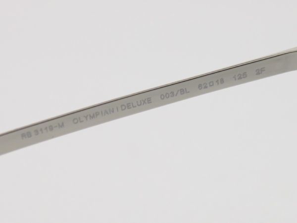 RB3119M 003&frasl;BL I OLYMPIAN | Ray-Ban DELUXE レイバン サングラス Deluxe 清光堂レイバン調光サングラス オリンピアンワンDX レイバンオリンピアン1DX調光サングラス3119M-003-BL-S62&frasl;正規販売店 Olympian Amevista Ray-Ban®